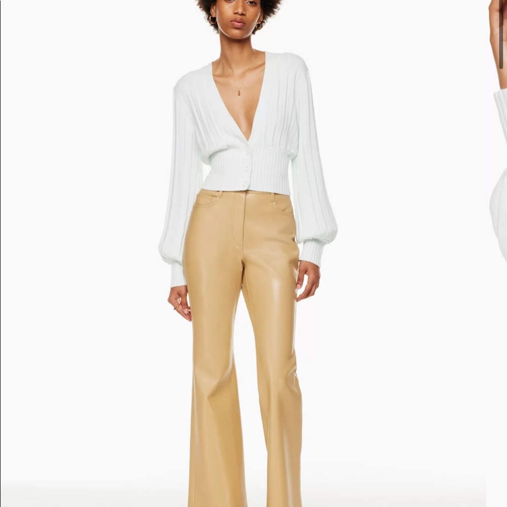 Navy Aritzia Plunge Front Cardigan